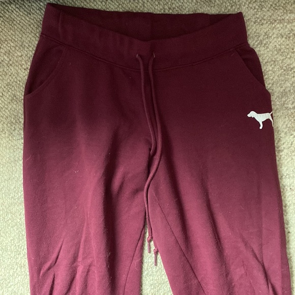 PINK by VS maroon joggers - Picture 2 of 4